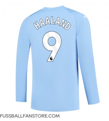 Manchester City Erling Haaland #9 Replik Heimtrikot 2023-24 Langarm